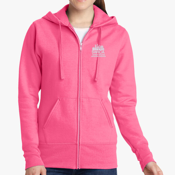 Port & Co™ Women's Core Fleece Full-Zip Hooded Sweatshirt (Women's) Thumbnail